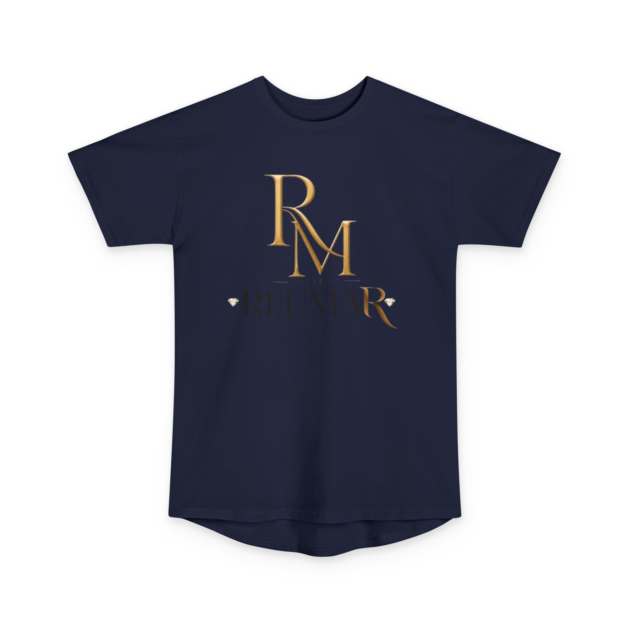 Refined Logo Tee — "Reumar" Longline Urban T‑Shirt