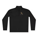 Quarter-Zip Pullover — Gold 'RM Reumar' Logo Embroidered Sweatshirt