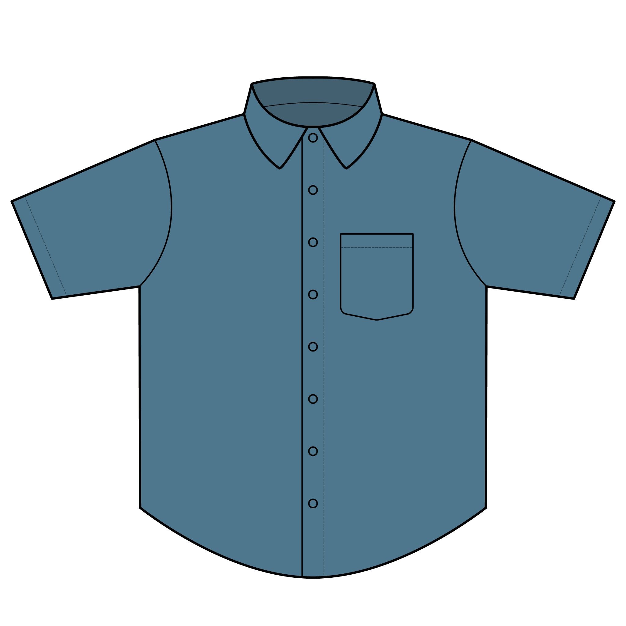 Men’s Short Sleeve Tech Button-Up Shirt — UV Protection, ‘BEL-AIR’ Chest Logo