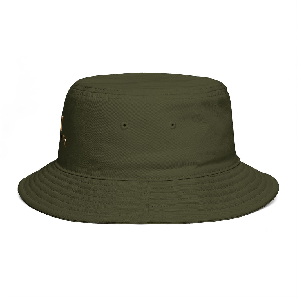 Bucket Hat — RM Reimay Gold Monogram Embroidered Logo