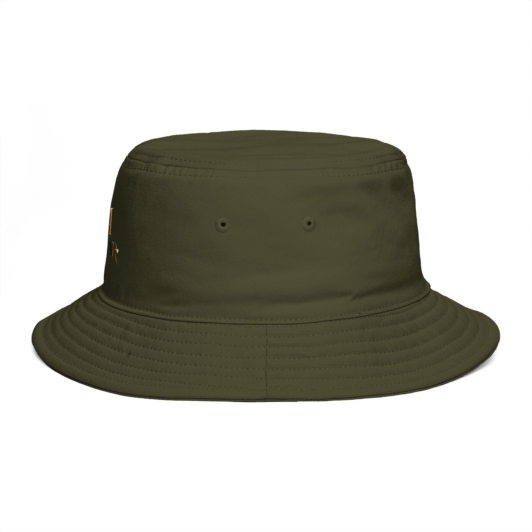 Bucket Hat — RM Reimay Gold Monogram Embroidered Logo