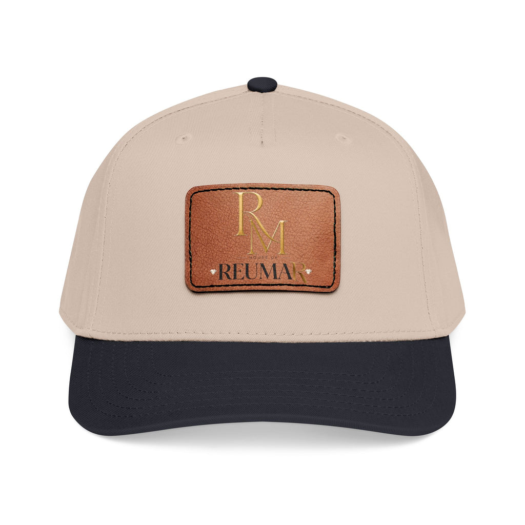 Leather Patch Baseball Cap - Monogram RM Reumay