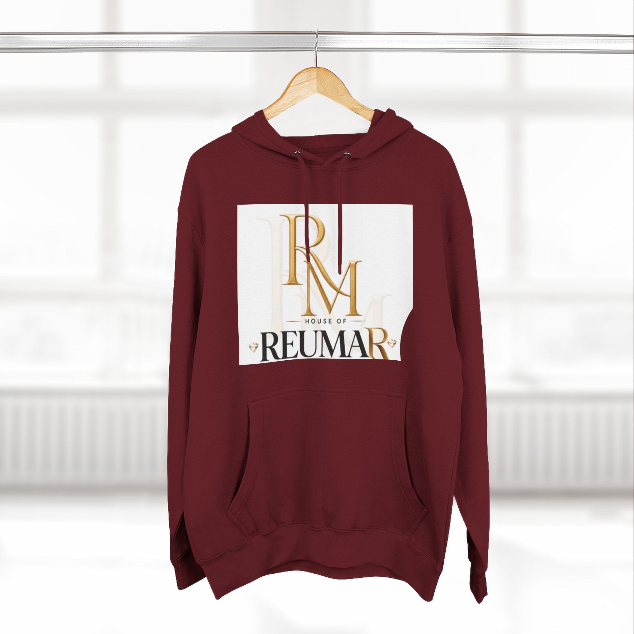 Art Lover Boutique Fleece Hoodie – 'House of Reumar' Designer Logo Pullover
