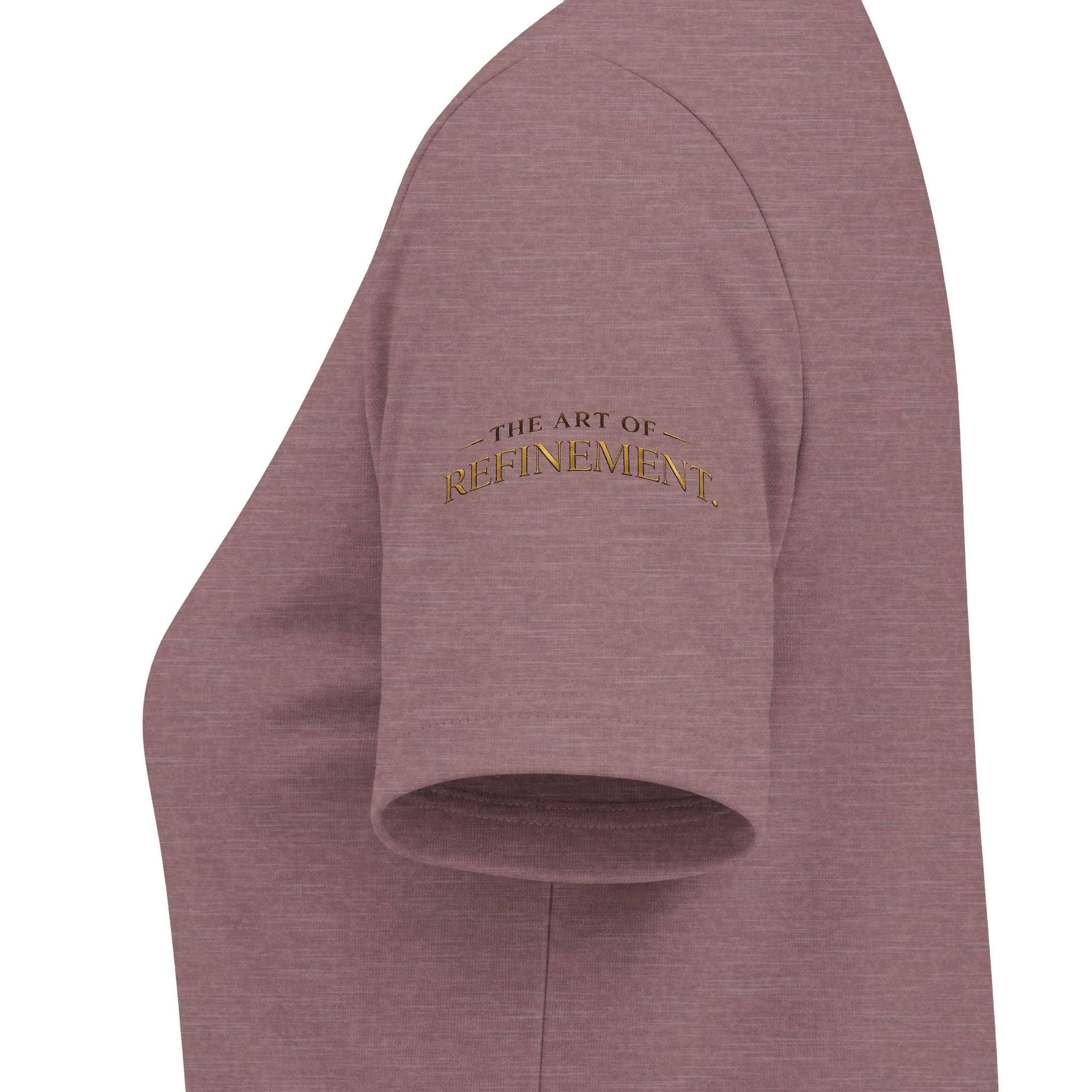 Women's V-Neck Tee — 'Reumar' Gold Monogram Logo