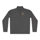 Quarter-Zip Pullover — Gold 'RM Reumar' Logo Embroidered Sweatshirt