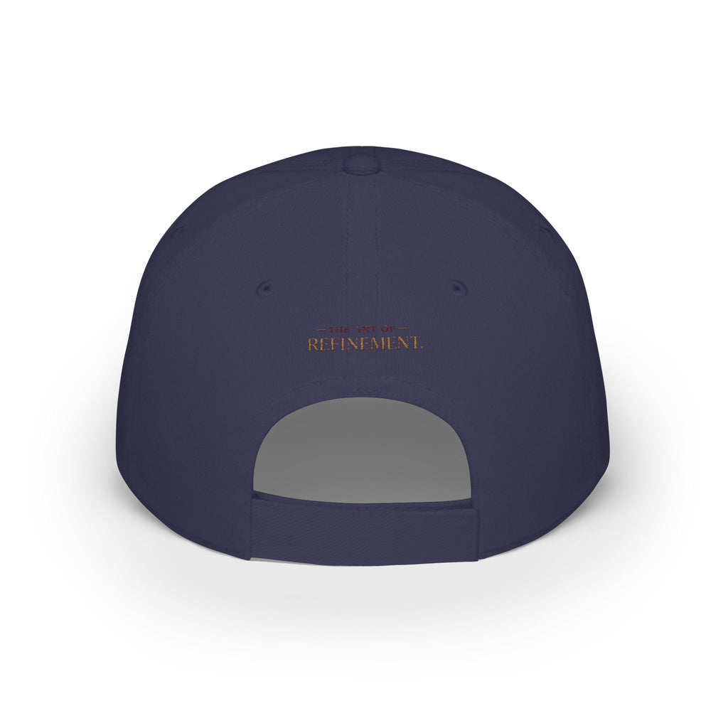 House of Reumar Red Low Profile Baseball Cap — Embroidered Logo Hat