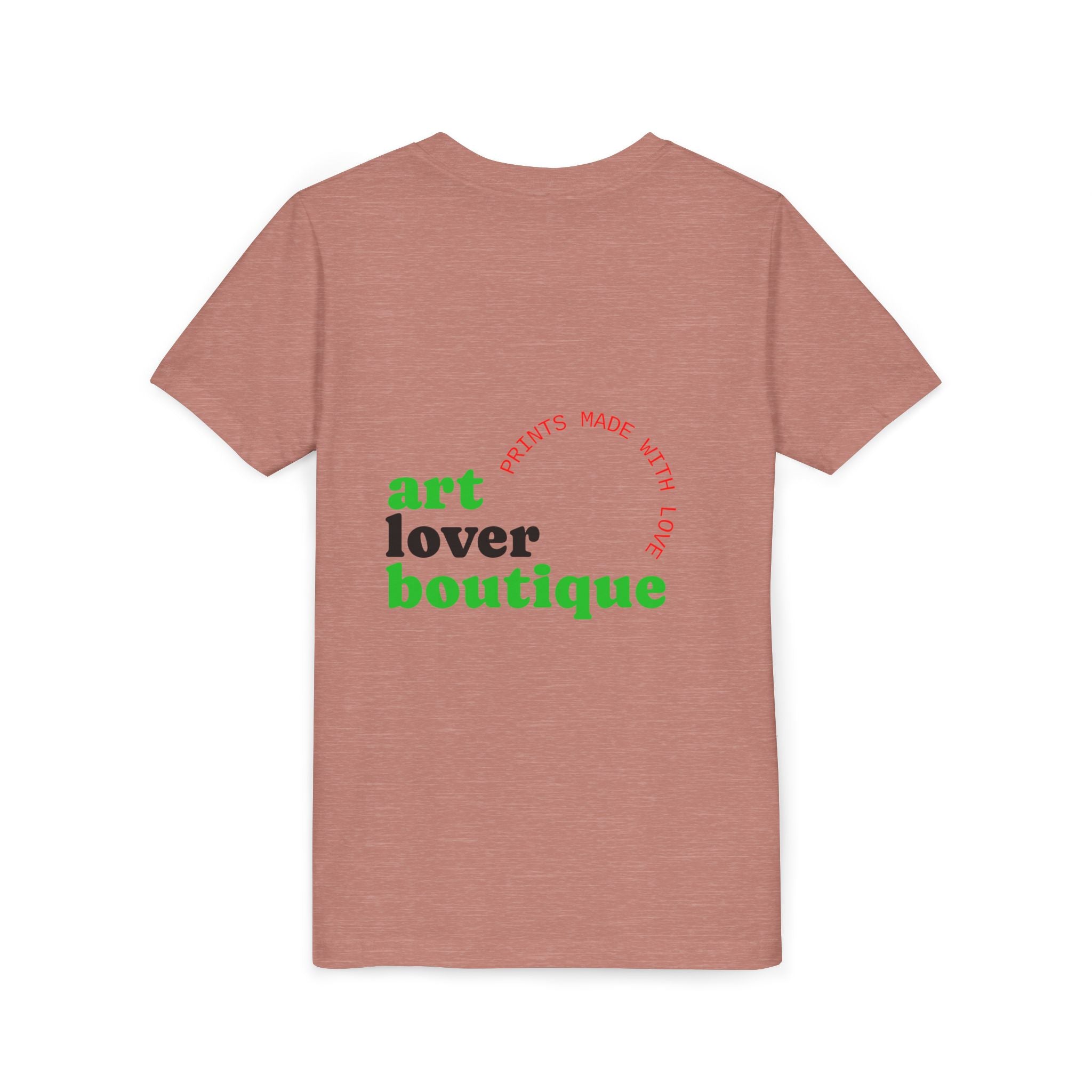 Youth Tee - Reumar Gold Monogram Front & 'art lover boutique' Back