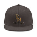 Snapback Hat — Reumar Gold Monogram Embroidered Logo