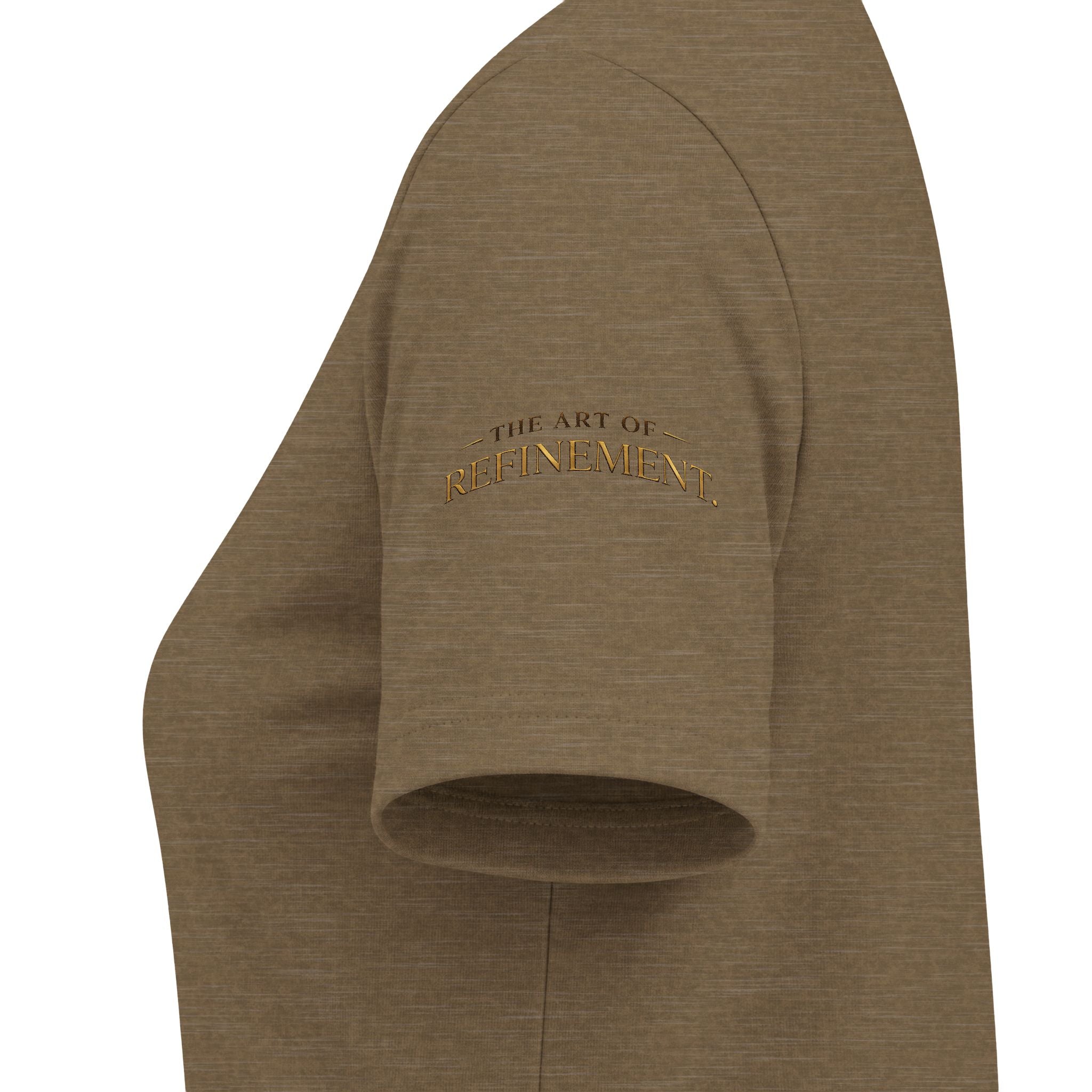 Women's V-Neck Tee — 'Reumar' Gold Monogram Logo