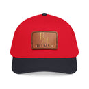 Leather Patch Baseball Cap - Monogram RM Reumay