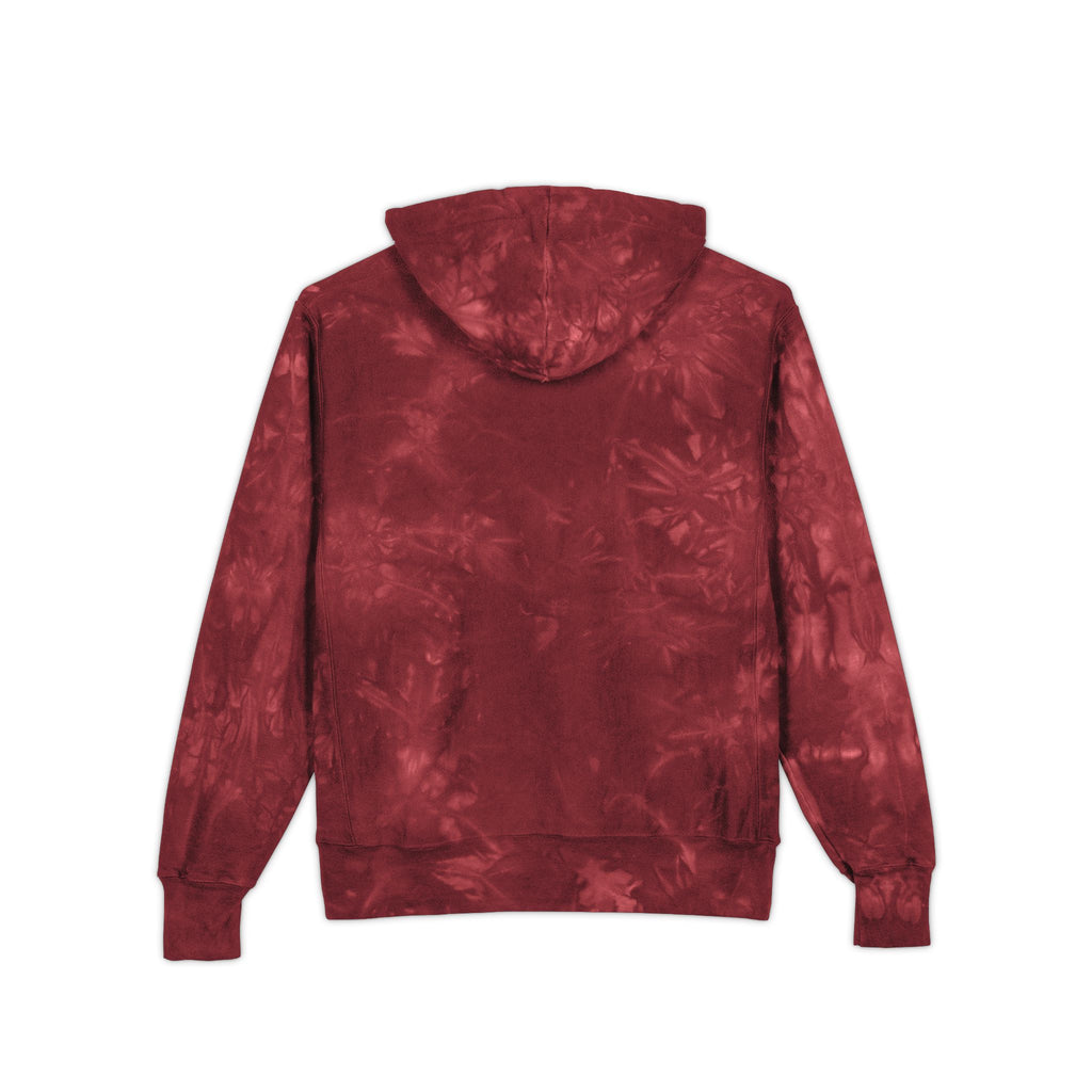 Tie-Dye Embroidered Hoodie — Black Marble RM Logo