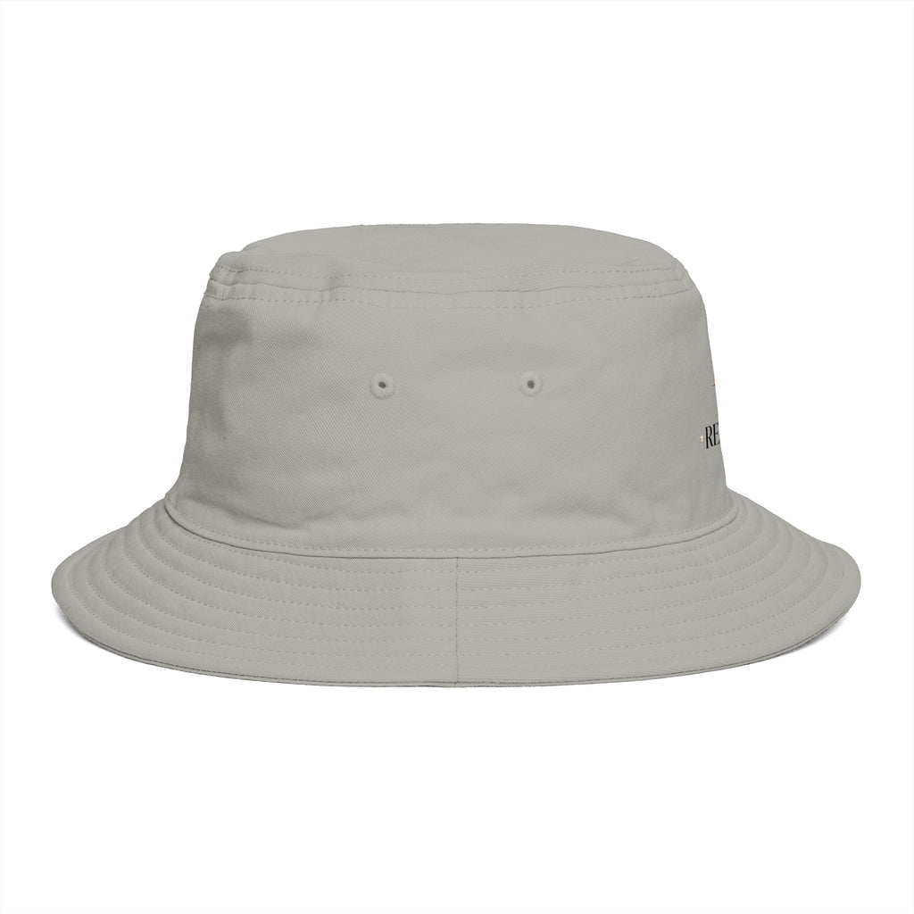 Bucket Hat — RM Reimay Gold Monogram Embroidered Logo