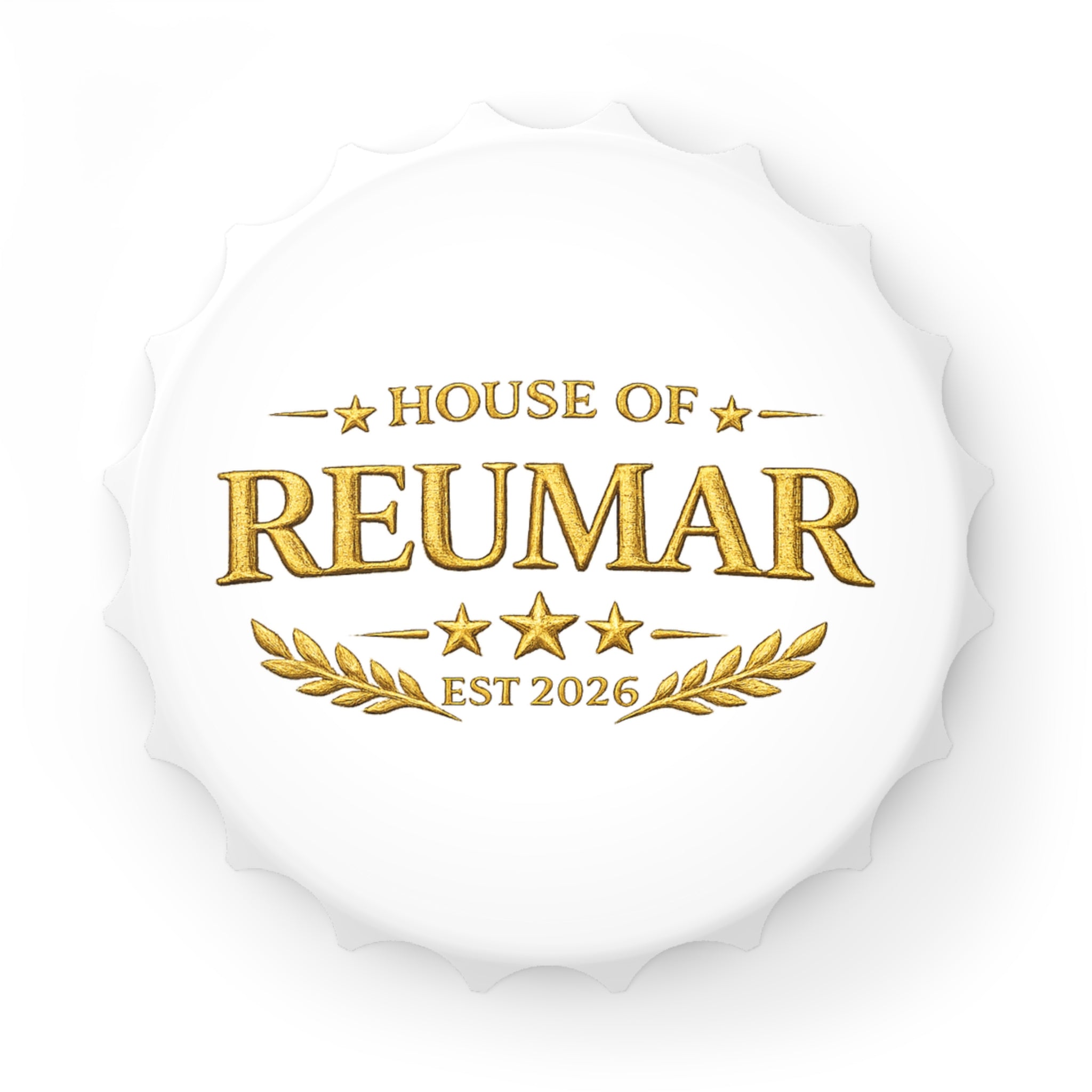 Bottle Opener — House of Reumar Gold Crest, Est. 2026
