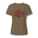 Women's V-Neck Tee — 'Reumar' Gold Monogram Logo