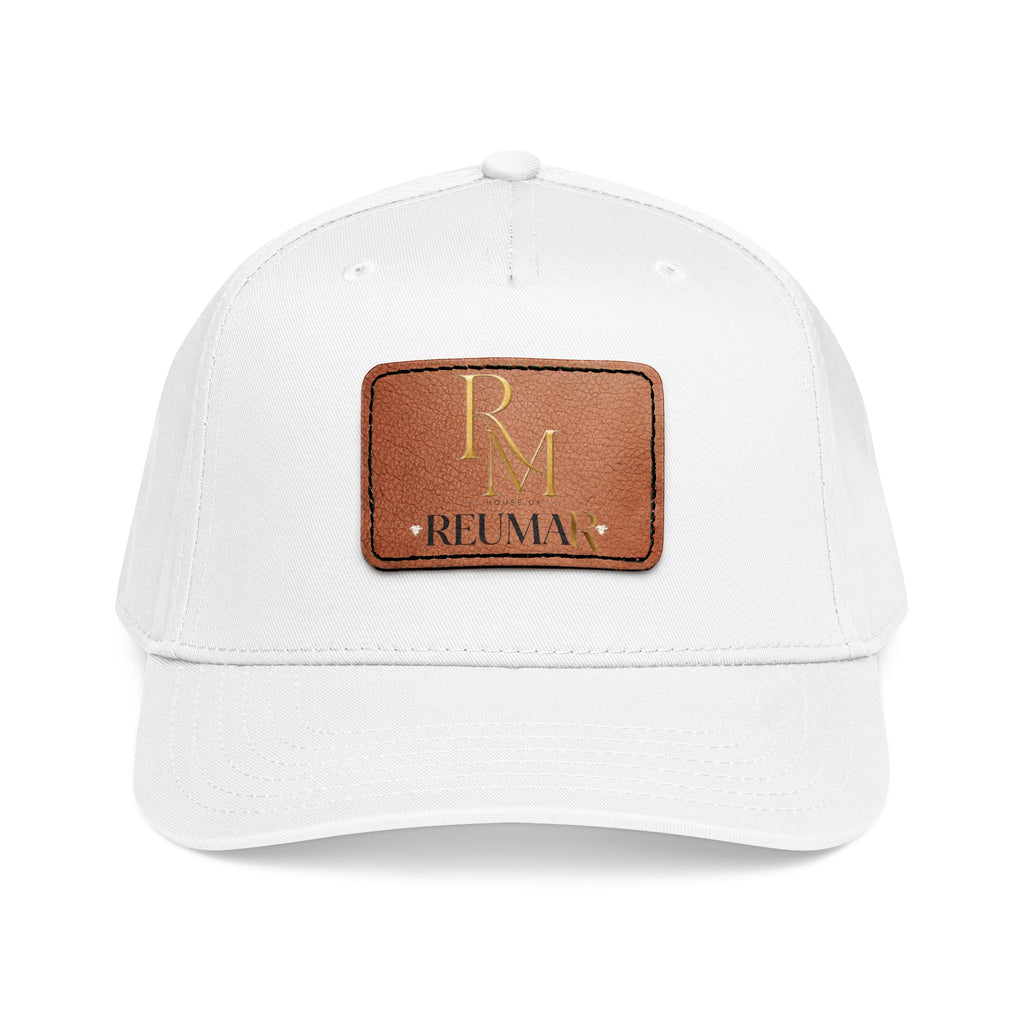Leather Patch Baseball Cap - Monogram RM Reumay