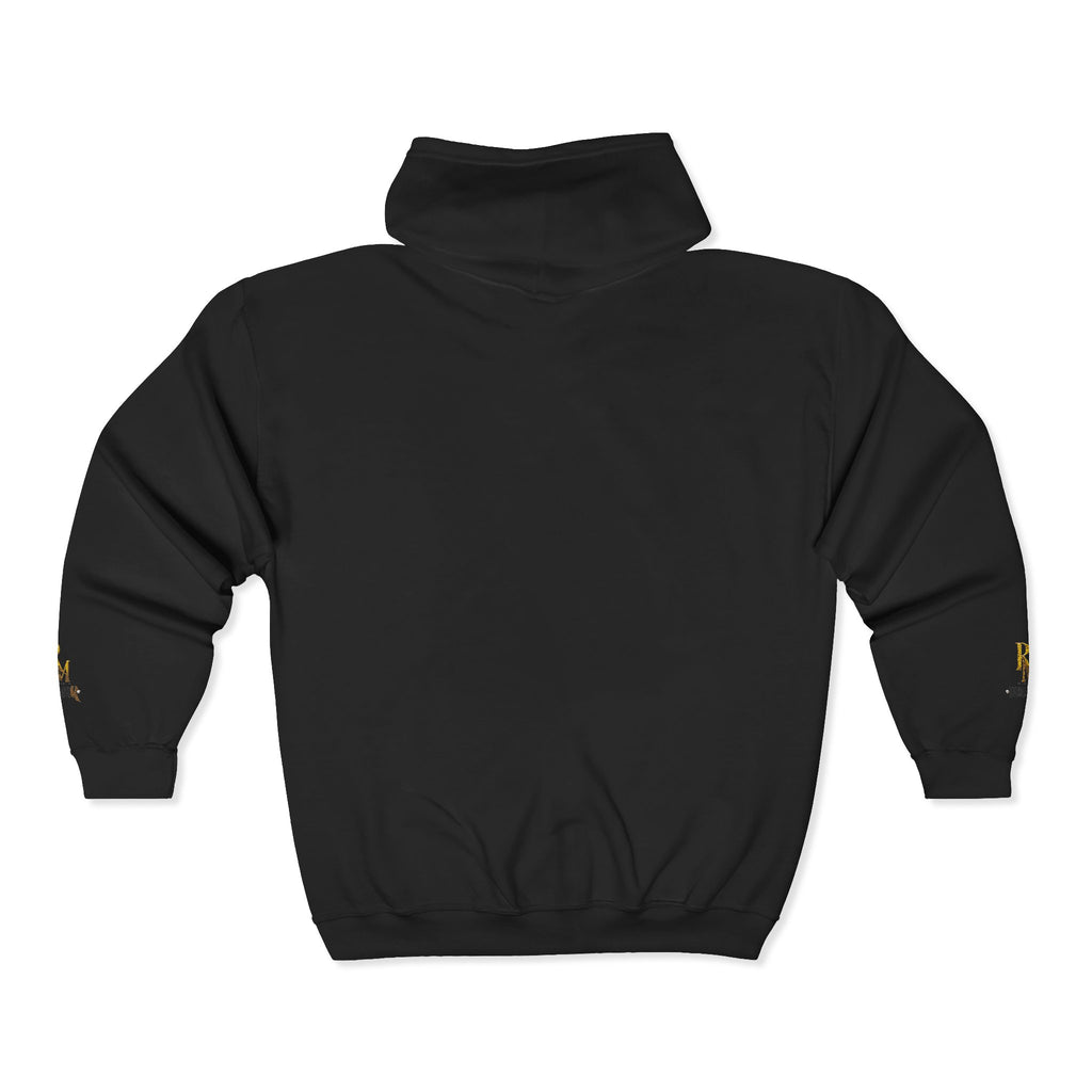 Embroidered RM Gold Crest Full-Zip Hoodie