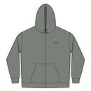 Embroidered Sherpa-Lined Zip Hoodie