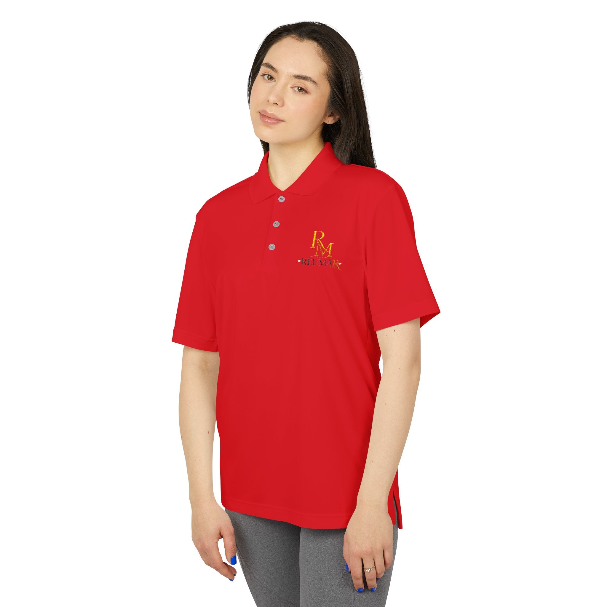 Performance Polo Shirt — RM Rose Mans Gold Logo