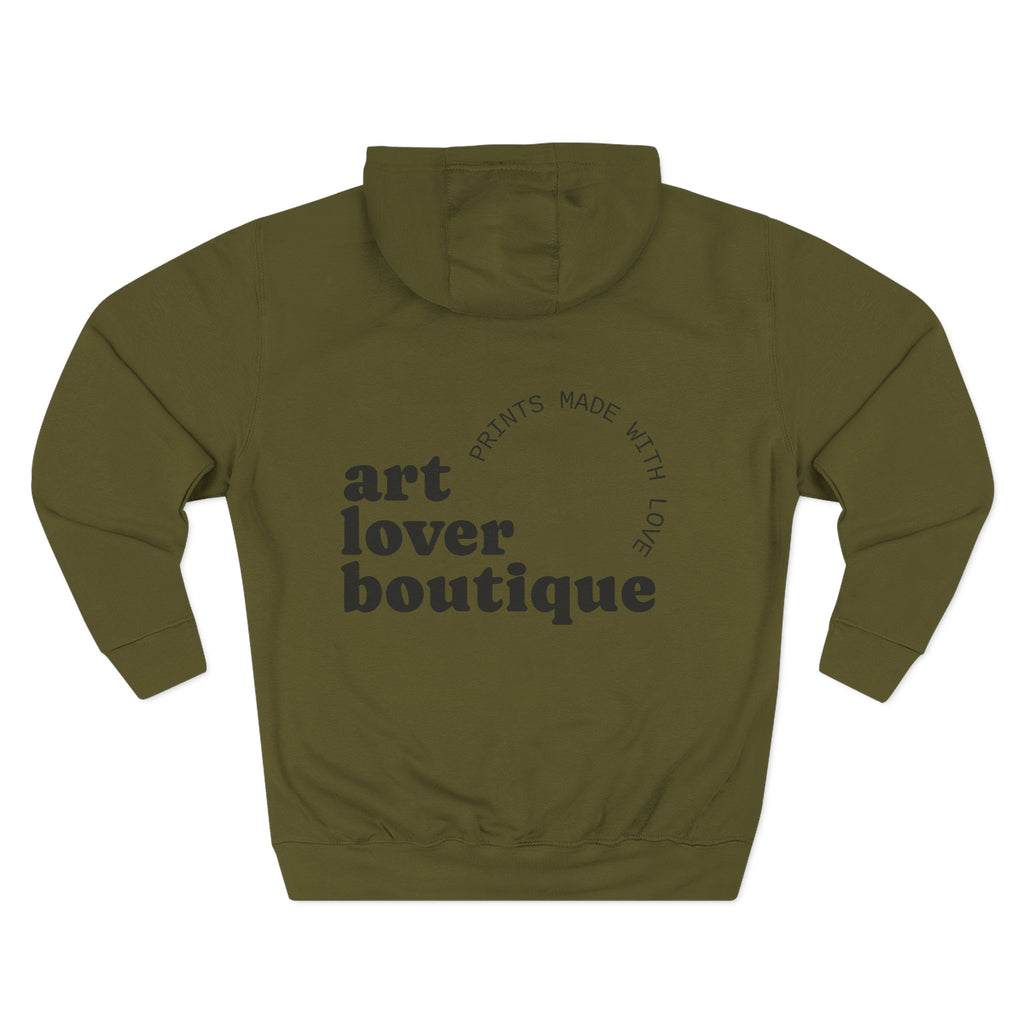 Art Lover Boutique Fleece Hoodie – 'House of Reumar' Designer Logo Pullover