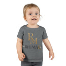Toddler T-Shirt with Gold Monogram RM | Personalized Kids Tee