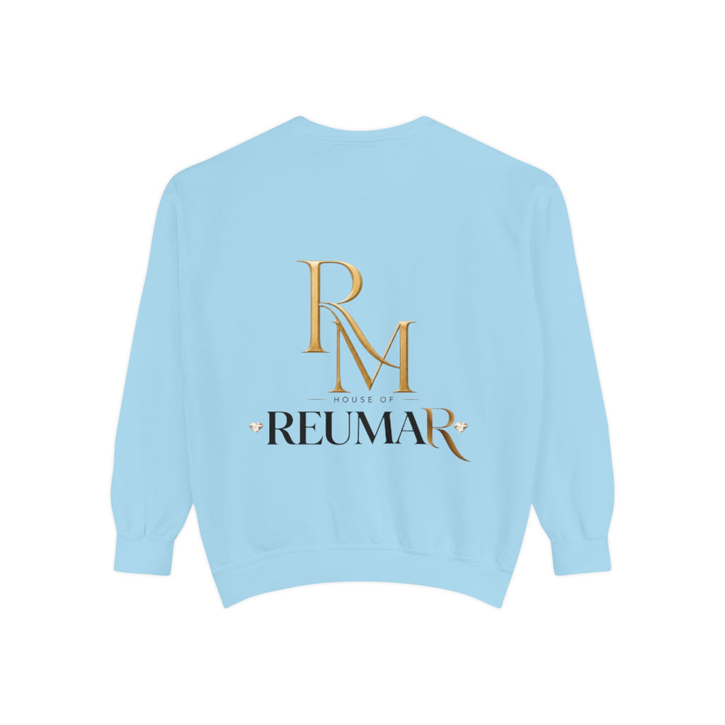Refinement Logo Sweatshirt — "The Art of Refinement" Garment-Dyed Crewneck