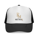 Reumar Gold Monogram Trucker Cap