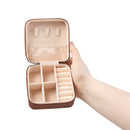 Travel Jewelry Case – Compact Pink Jewelry Organizer with Ring & Earring Compartments