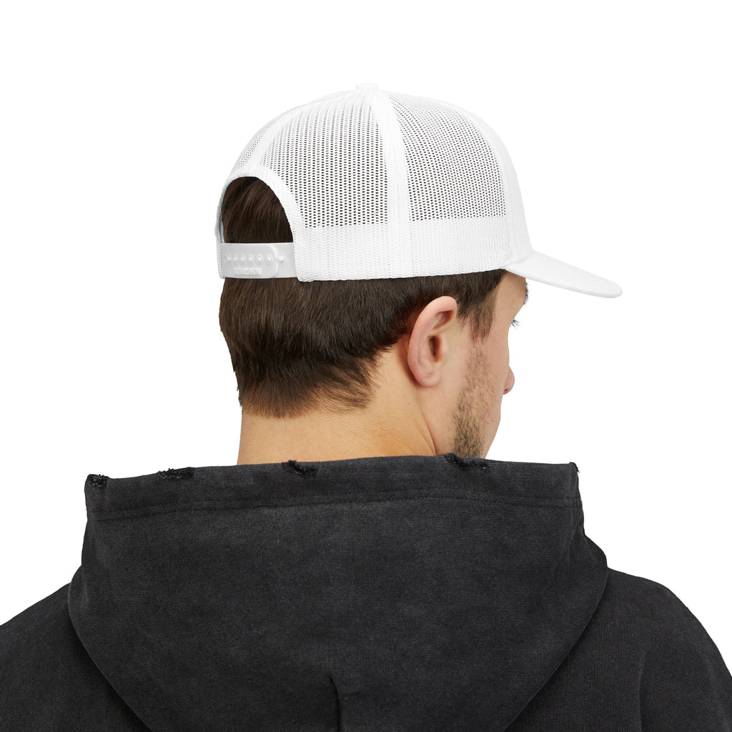 Reumar Gold Monogram Trucker Cap