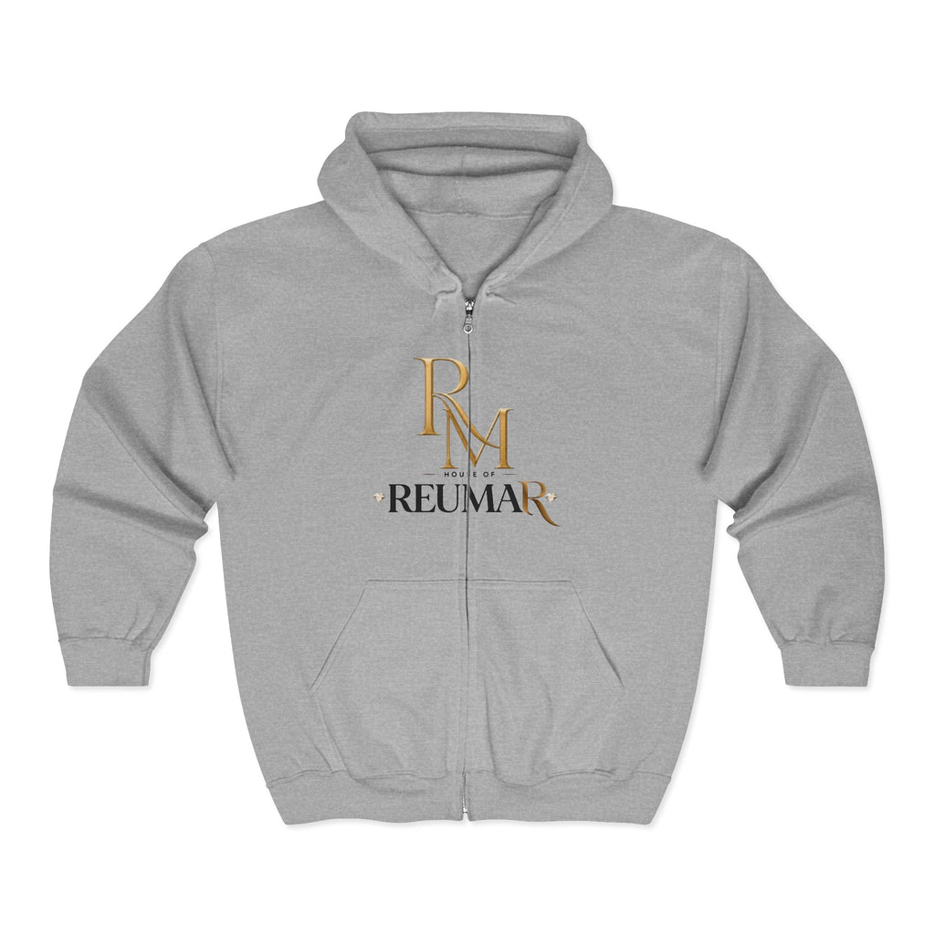RM Reumar Gold Monogram Zip Hoodie