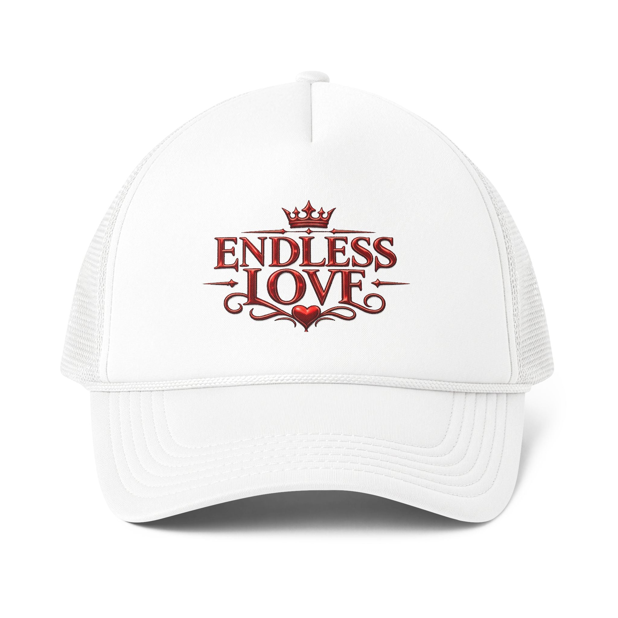 Trucker Cap — "Endless Love" Embroidered Mesh-Back Hat
