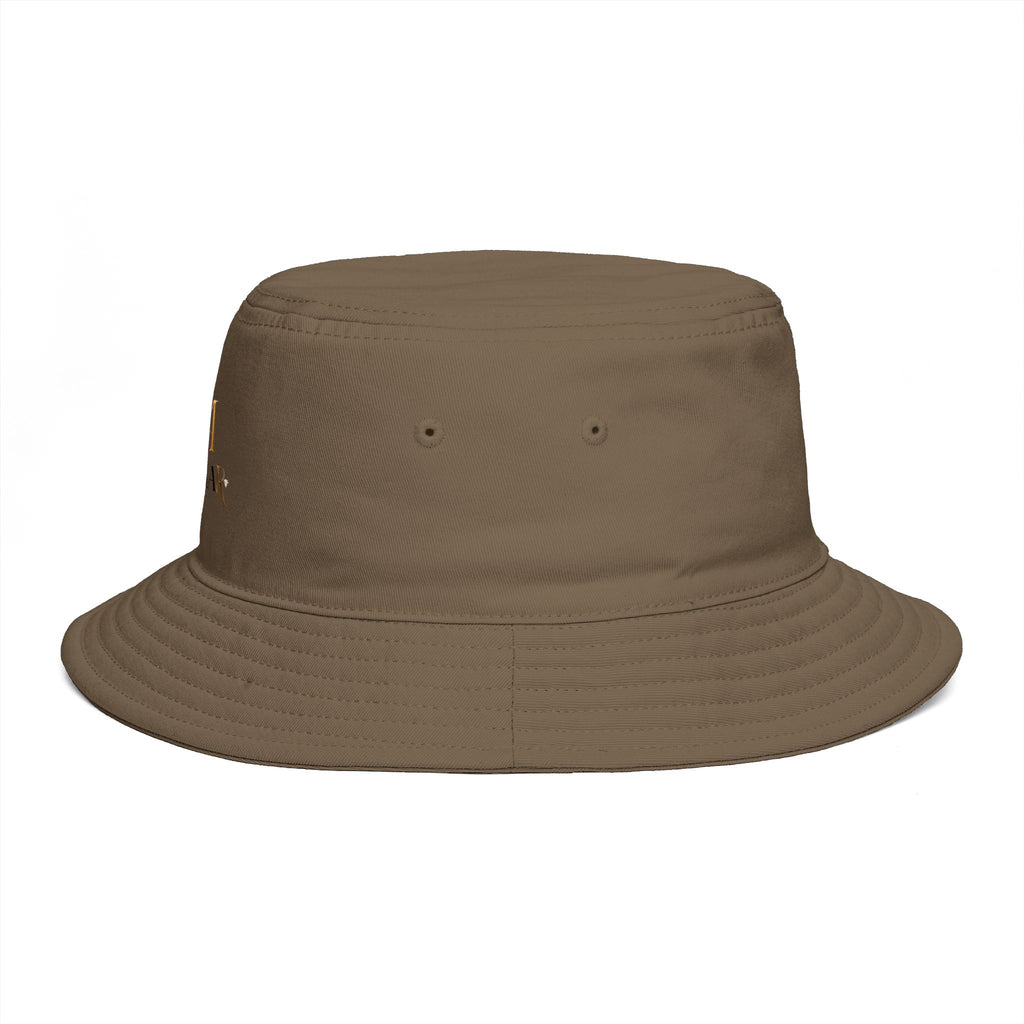Bucket Hat — RM Reimay Gold Monogram Embroidered Logo