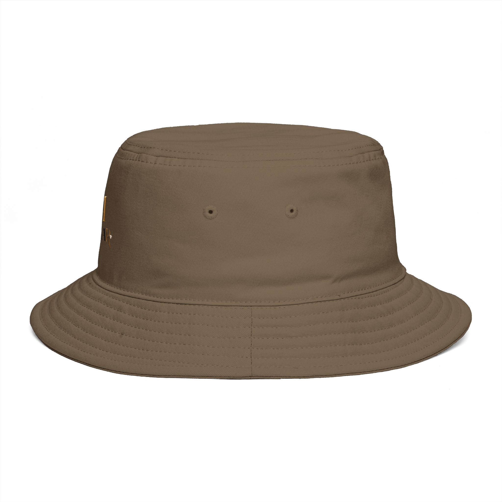 Bucket Hat — RM Reimay Gold Monogram Embroidered Logo