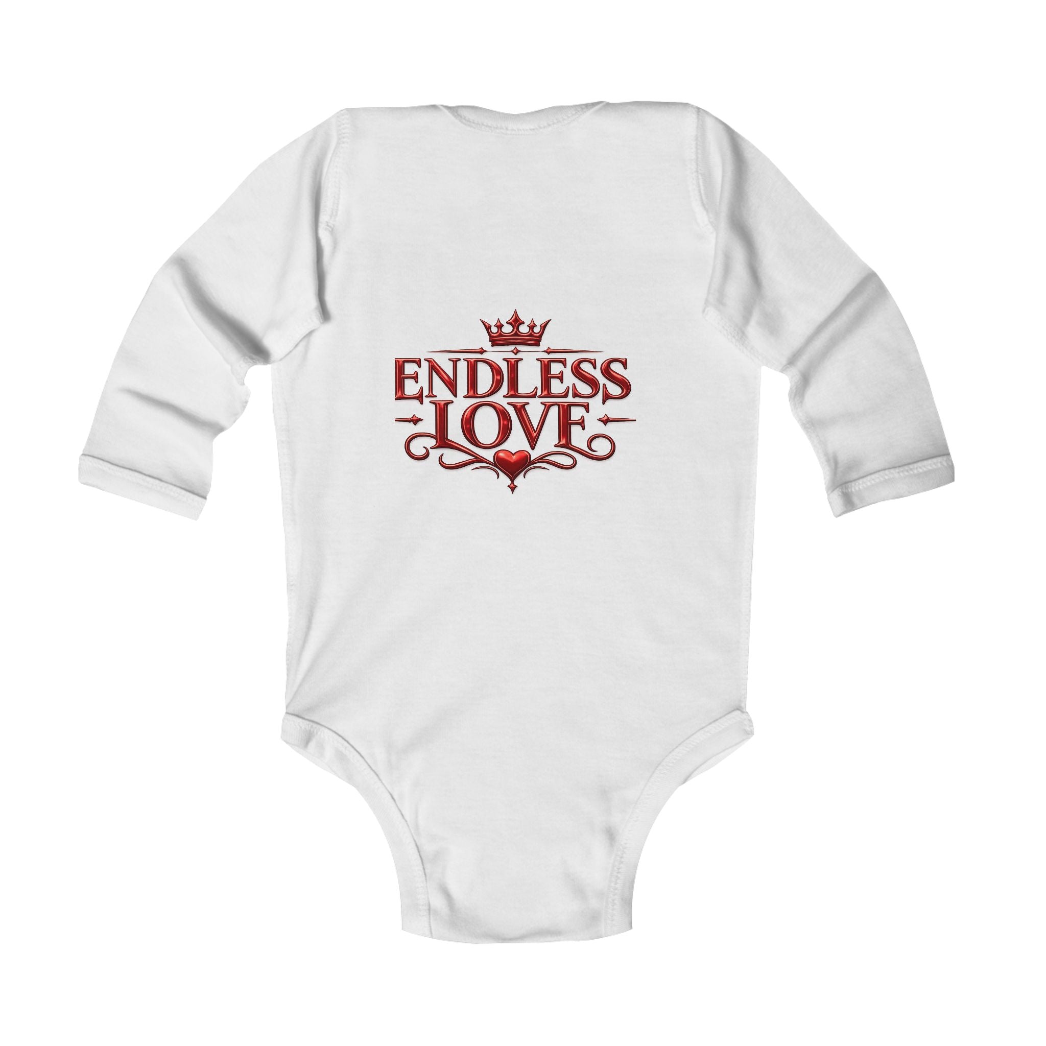Infant Bodysuit — "Endless Love" Elegant Monogram Baby Onesie