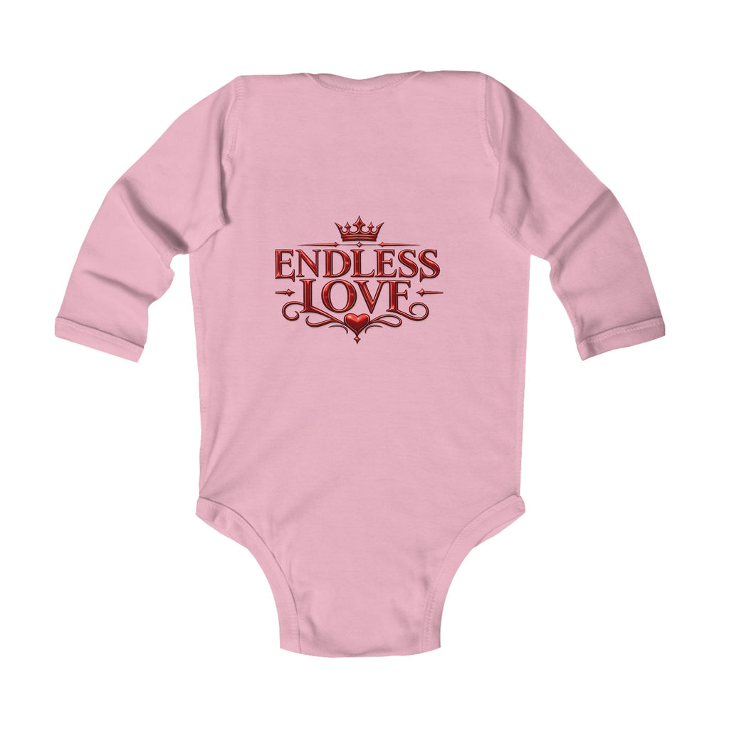Infant Bodysuit — "Endless Love" Elegant Monogram Baby Onesie