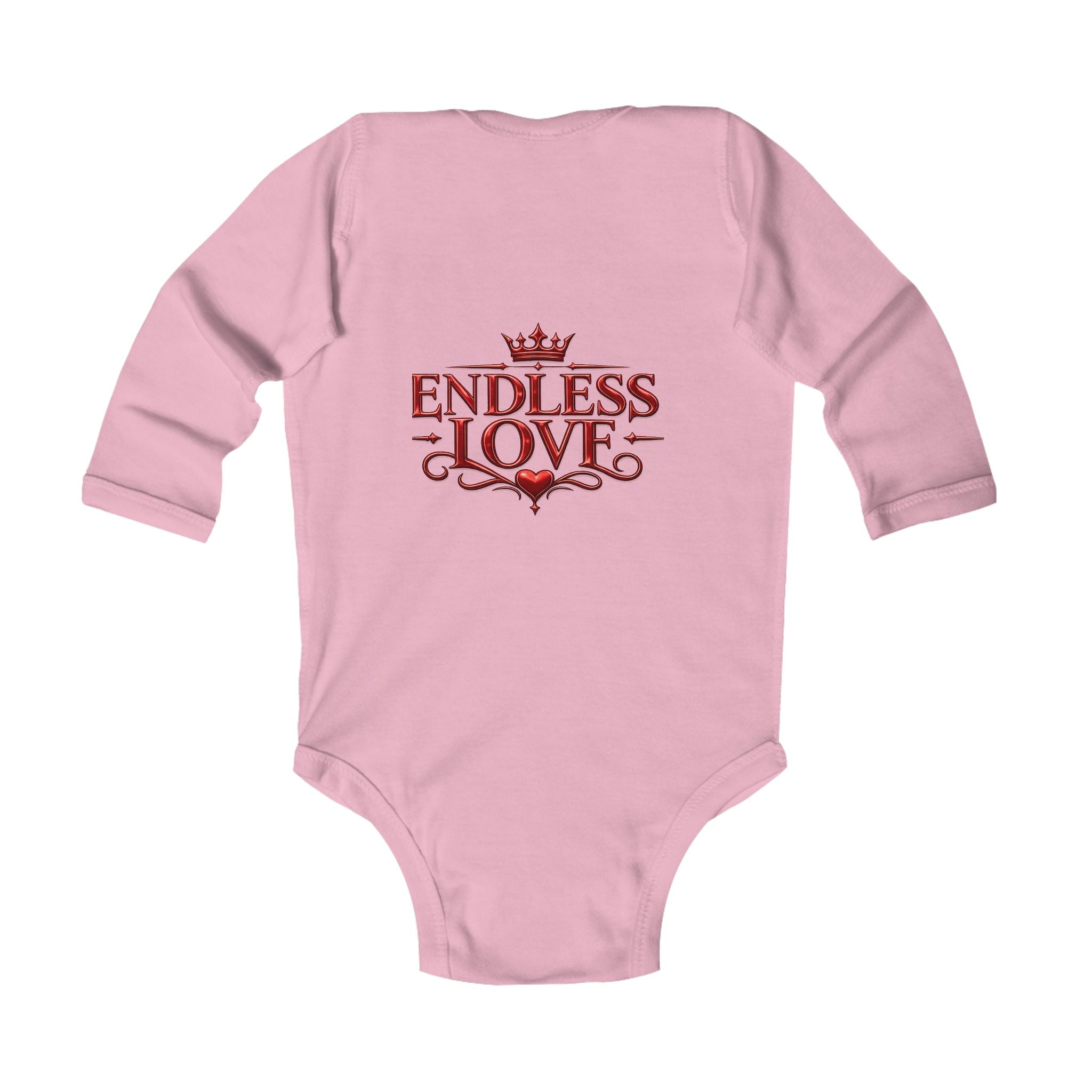 Infant Bodysuit — "Endless Love" Elegant Monogram Baby Onesie