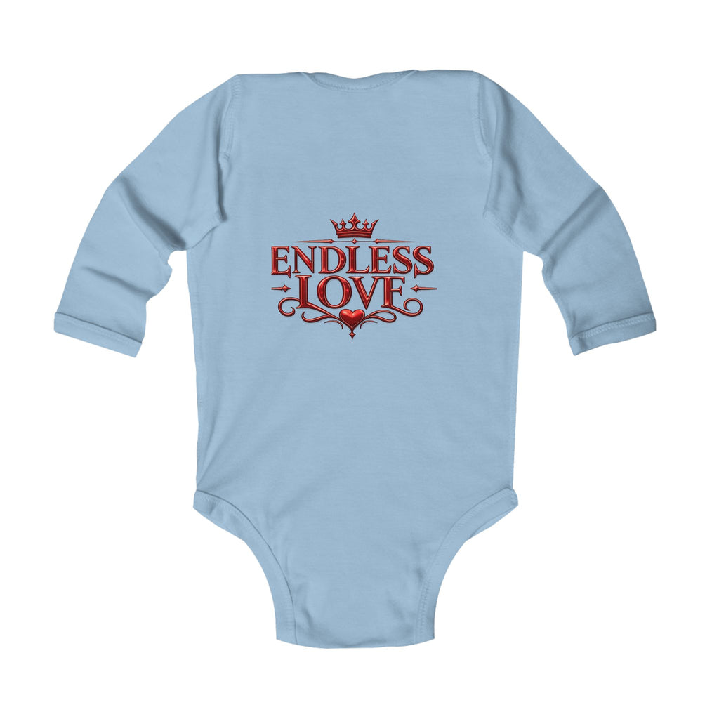 Infant Bodysuit — "Endless Love" Elegant Monogram Baby Onesie