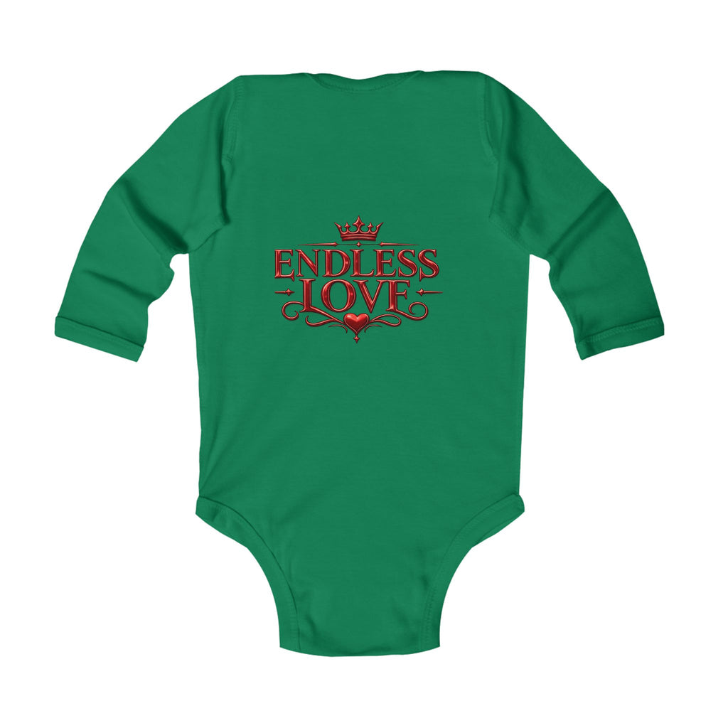 Infant Bodysuit — "Endless Love" Elegant Monogram Baby Onesie