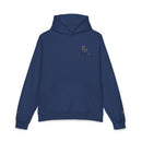 Relaxed Hoodie with Gold Monogram — Black Casual Pullover
