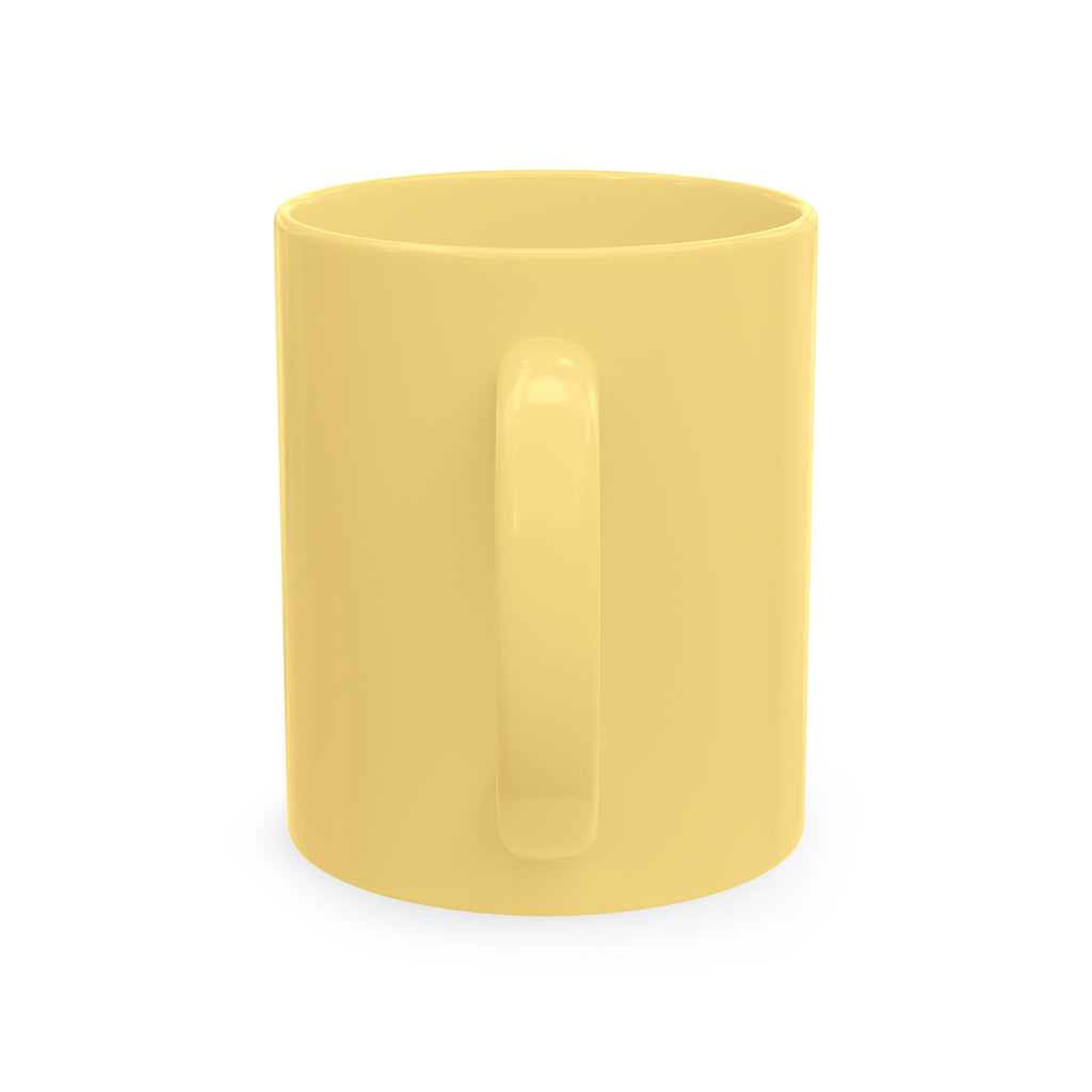 House of Reumar Beige Ceramic Mug — Gold Monogram Coffee Cup