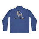 Quarter-Zip Pullover — Gold 'RM Reumar' Logo Embroidered Sweatshirt