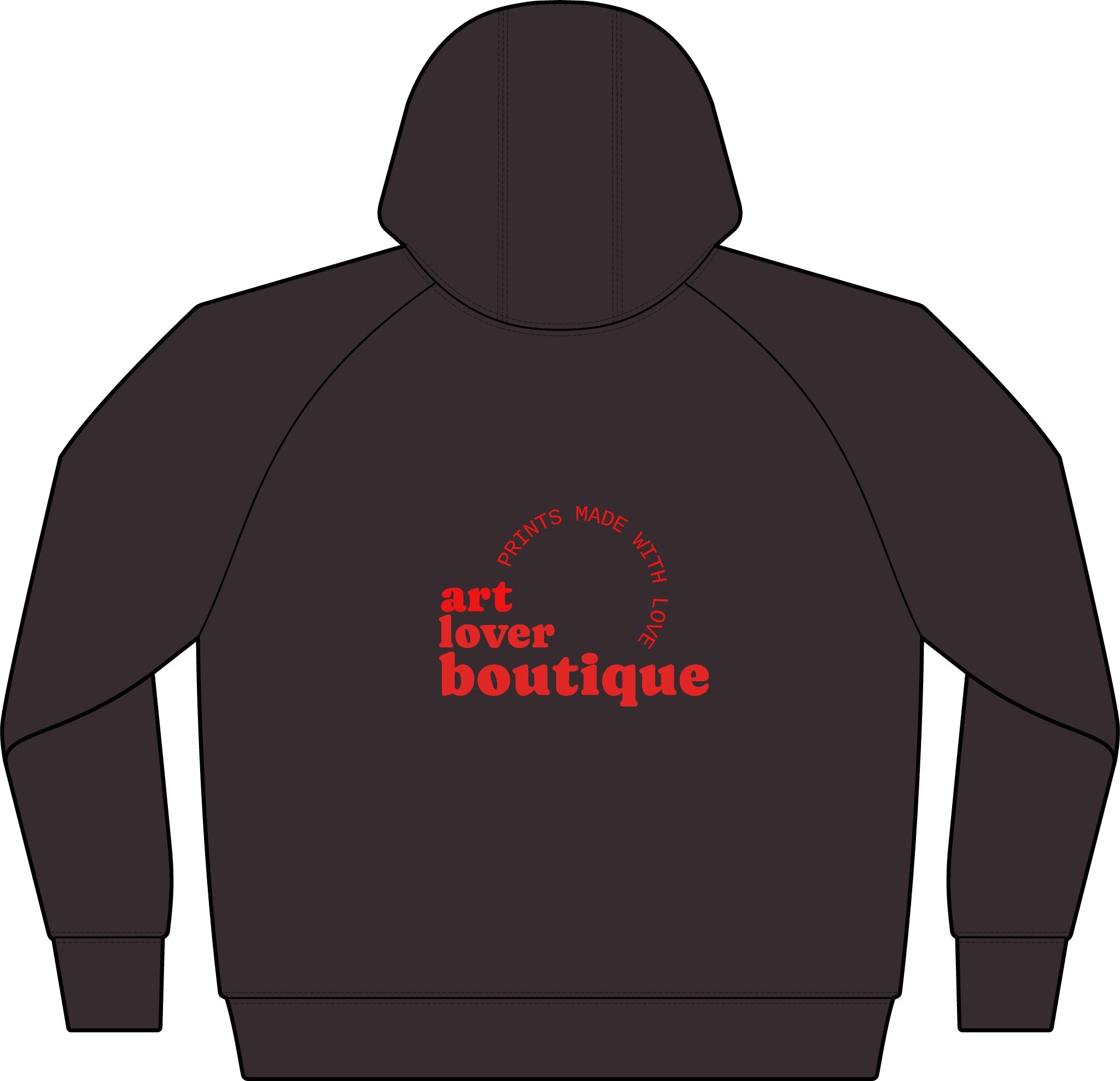 Women's Black Full‑Zip Hoodie with Gold RM Logo — Varsity Fleece Jacket