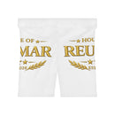 Reunion Gold Emblem Women's Biker Shorts — Custom Family Reunion 2026