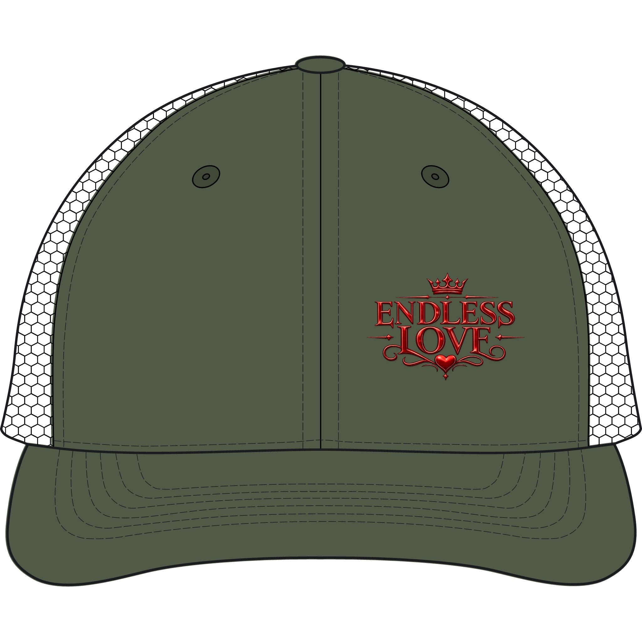 Endless Love Embroidered Trucker Cap
