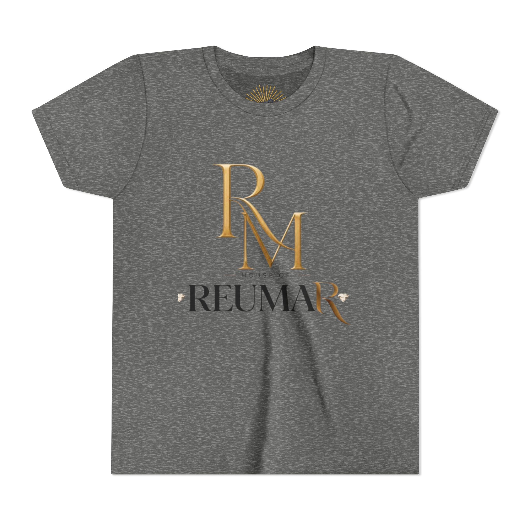 Youth Tee - Reumar Gold Monogram Front & 'art lover boutique' Back