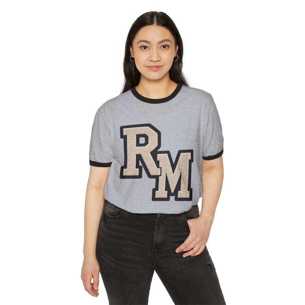 Reumar Gold Monogram Ringer T-Shirt — Vintage Racing Night Back Print