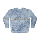 Refined Gold Tie-Dye Crewneck Sweatshirt — “REUMAR” / The Art of Refinement