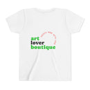 Youth Tee - Reumar Gold Monogram Front & 'art lover boutique' Back