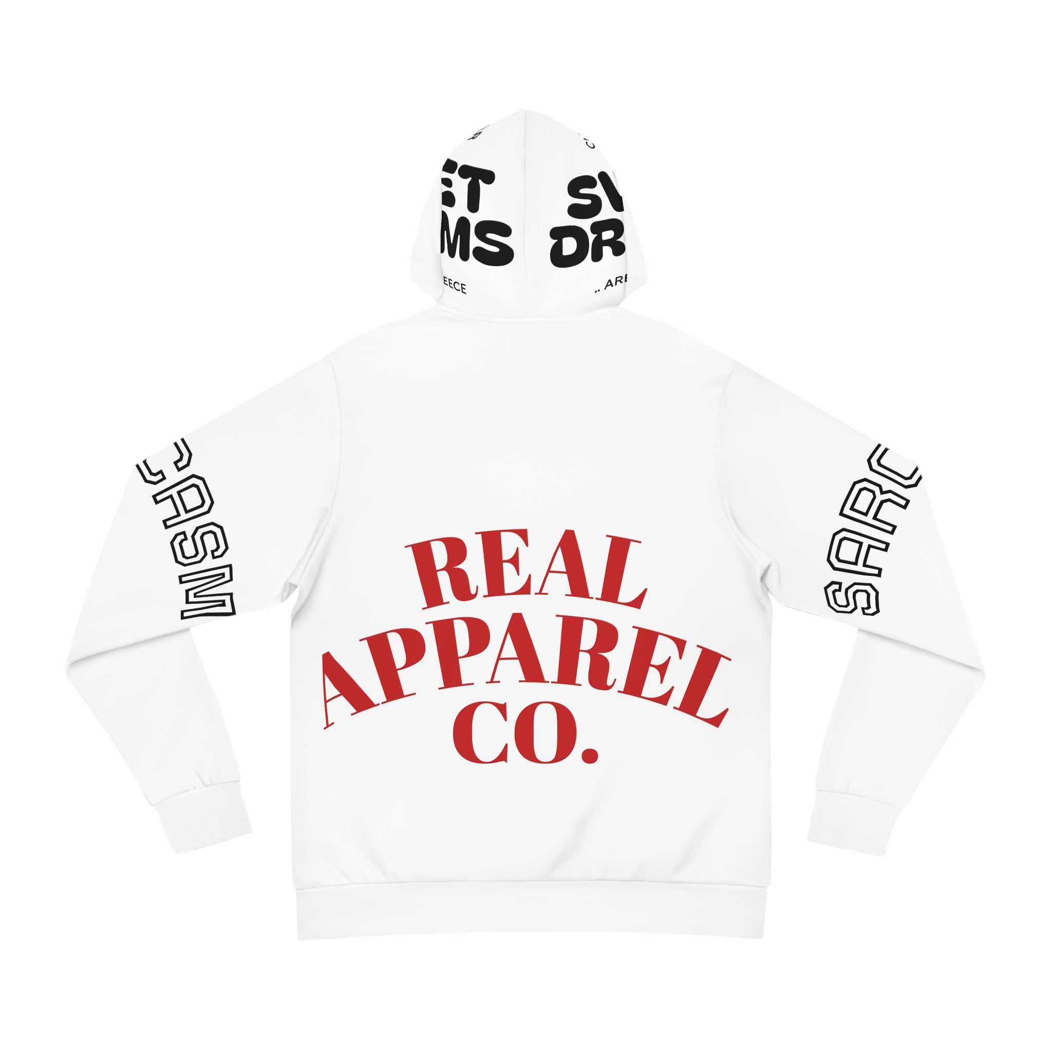 Real Apparel Co. Hoodie — Sarcasm University Graphic Pullover
