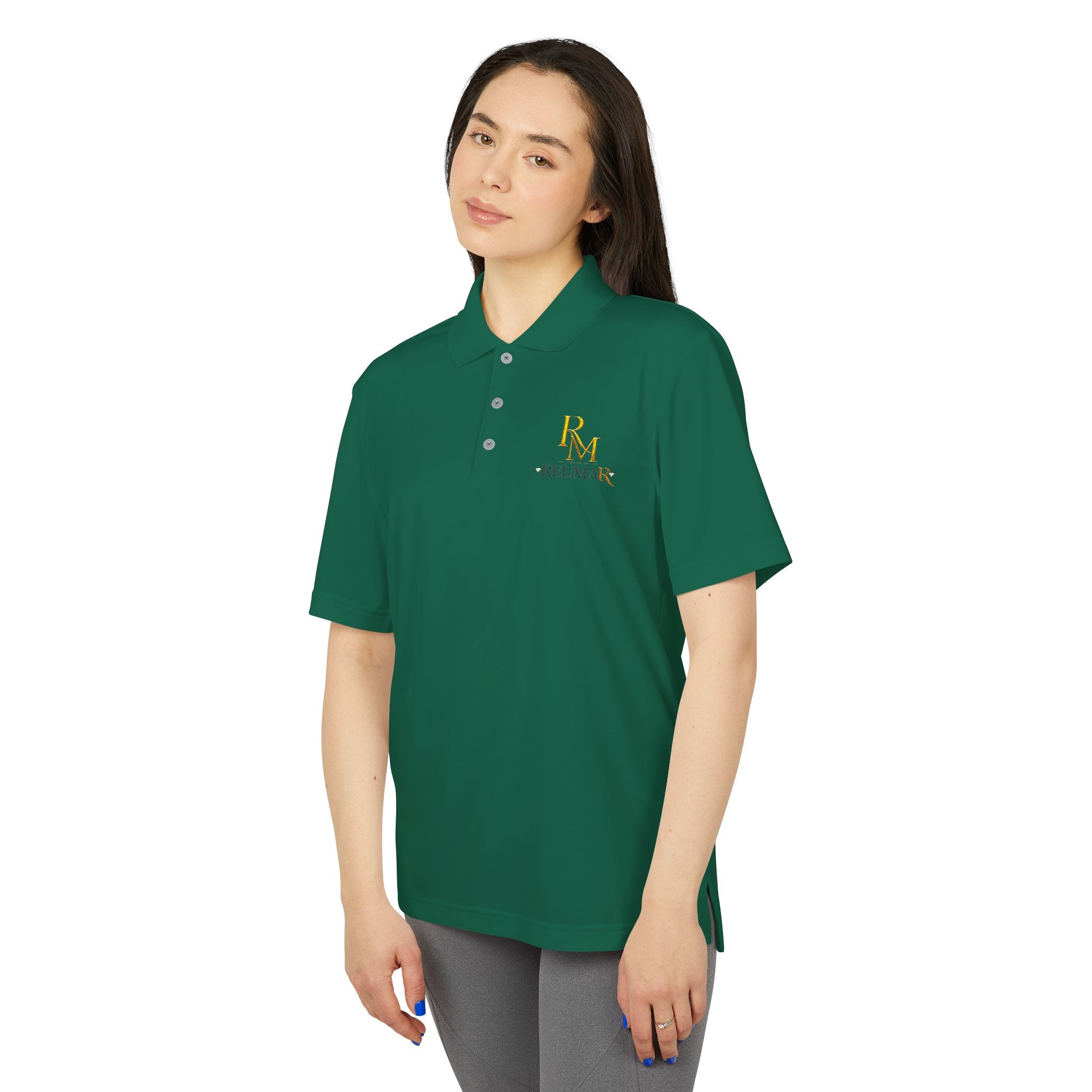 Performance Polo Shirt — RM Rose Mans Gold Logo