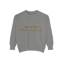 Refinement Logo Sweatshirt — "The Art of Refinement" Garment-Dyed Crewneck
